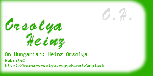 orsolya heinz business card